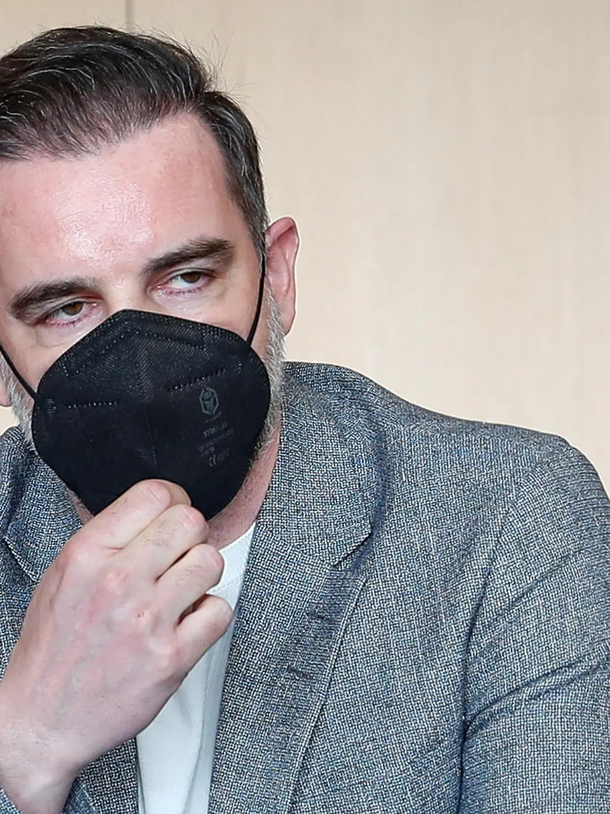 Former soccer player Christoph Metzelder looks on at the beginning of his trial, at a regional court in Duesseldorf, Germany, April 29, 2021.  REUTERS/Wolfgang Rattay/Pool