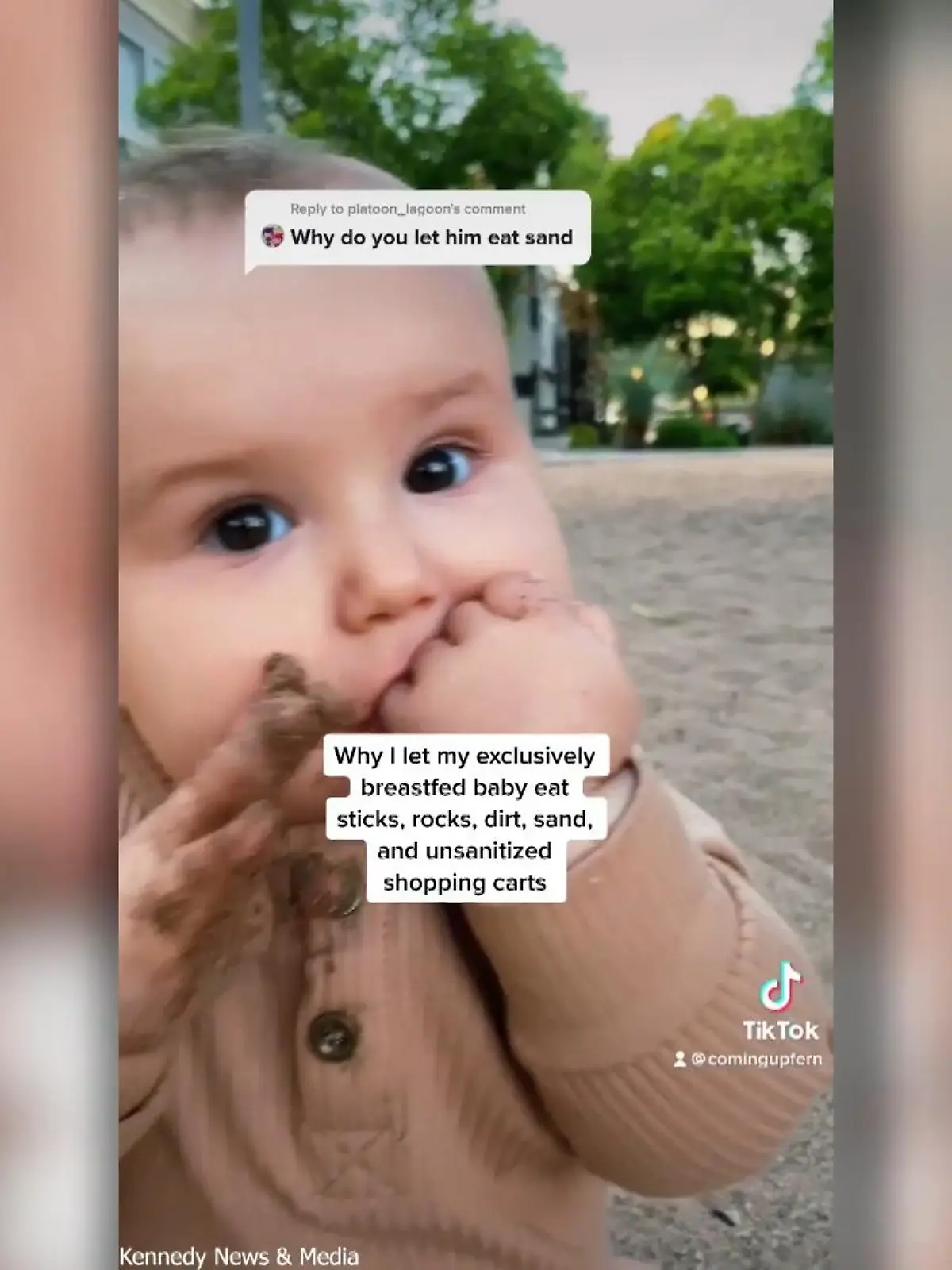Bild zu: "Mutter setzt ihr Kind Bakterien aus"
