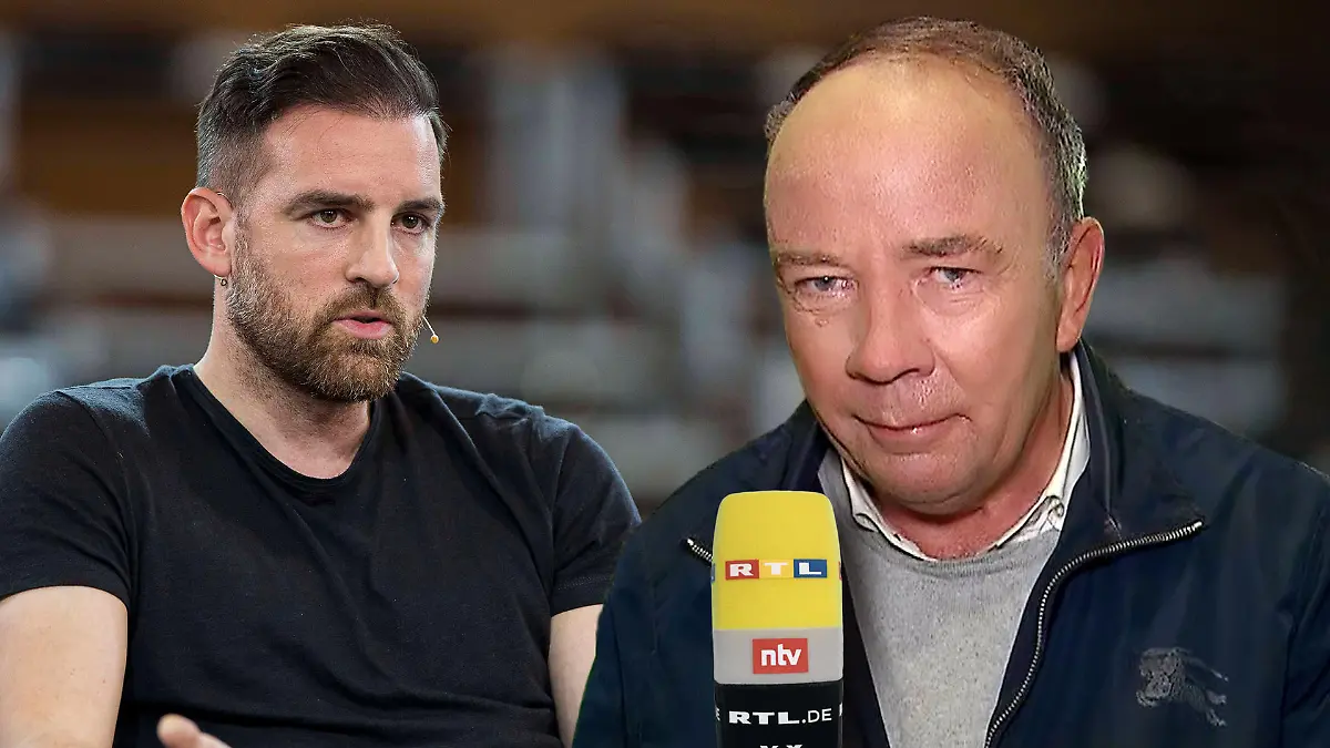 Kinderporno-Vorwürfe! RTL-Reporter Ulrich Klose (r.) begleitet den Prozess um Ex-Nationalspieler Christoph Metzelder (l.).