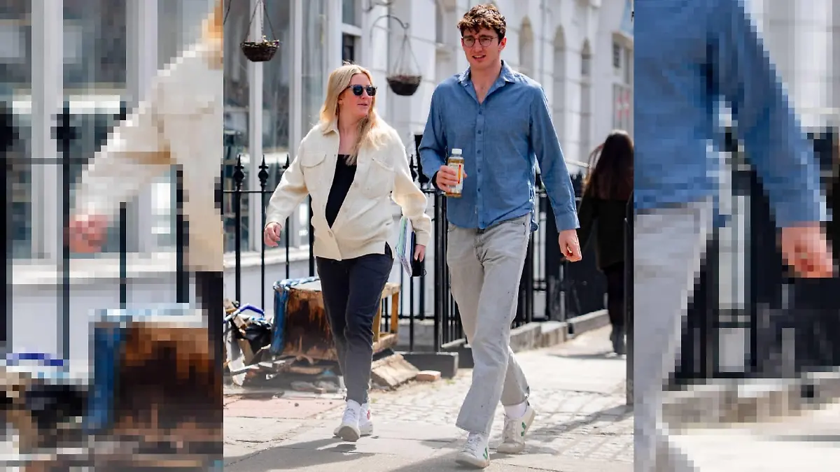 Die hochschwangere Ellie Goulding und Ehemann Caspar Jopling bei einem Spaziergang durch London.