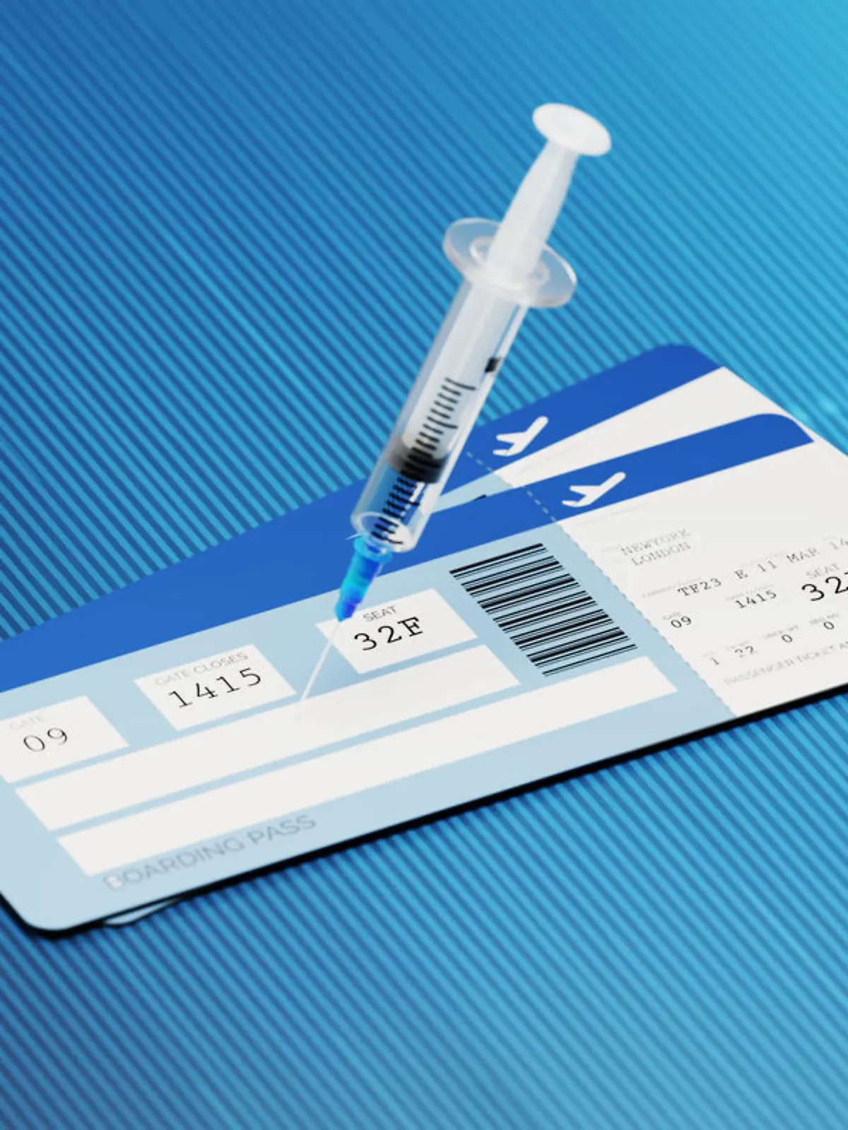 Flugtickets, Spritze