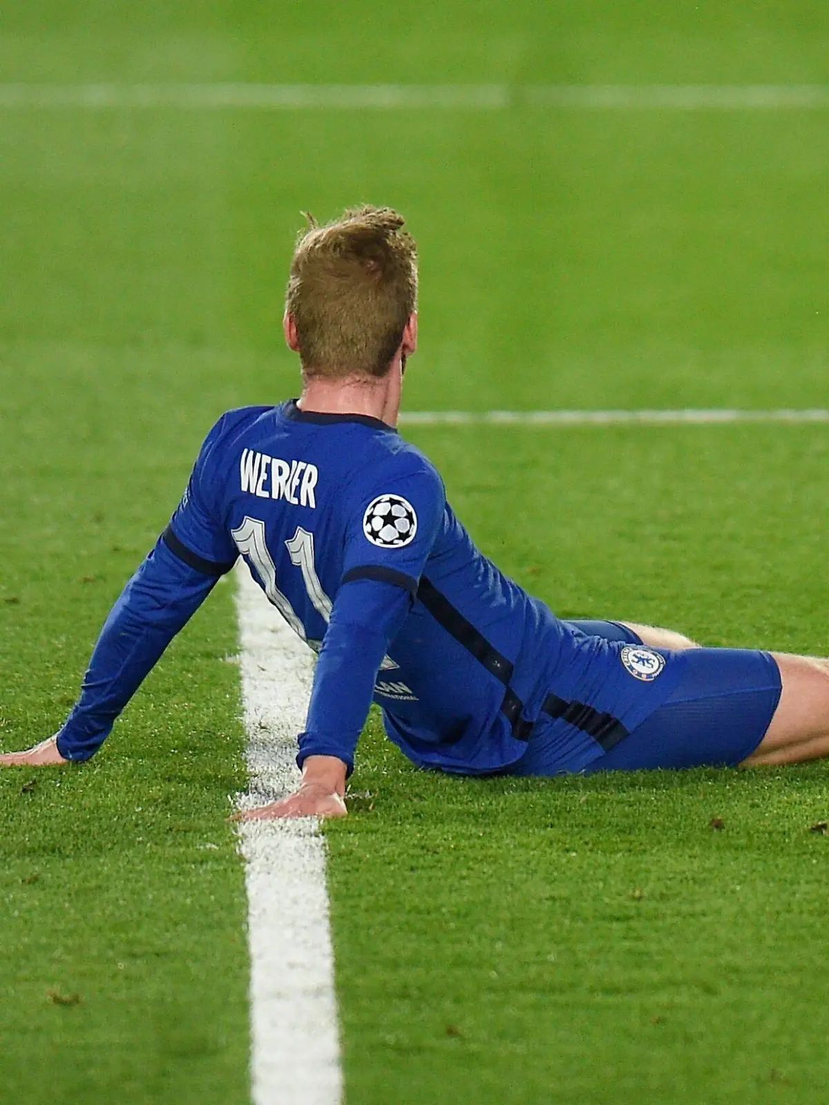  Mandatory Credit: Photo by Bagu Blanco/BPI/Shutterstock 11878321eh Timo Werner of Chelsea reacts after missing a cross Real Madrid v Chelsea, UEFA Champions League, Semi Final, First Leg, Football, Estadio Alfredo Di Stefano, Madrid, Spain - 27 Apr 2021 EDITORIAL USE ONLY No use with unauthorised audio, video, data, fixture lists, club/league logos or live services. Online in-match use limited to 120 images, no video emulation. No use in betting, games or single club/league/player publications. Real Madrid v Chelsea, UEFA Champions League, Semi Final, First Leg, Football, Estadio Alfredo Di Stefano, Madrid, Spain - 27 Apr 2021 EDITORIAL USE ONLY No use with unauthorised audio, video, data, fixture lists, club/league logos or live services. Online in-match use limited to 120 images, no video emulation. No use in betting, games or single club/league/player publications. PUBLICATIONxINxGERxSUIxAUTXHUNxGRExMLTxCYPxROMxBULxUAExKSAxONLY Copyright: xBaguxBlanco/BPI/Shutterstockx 11878321eh