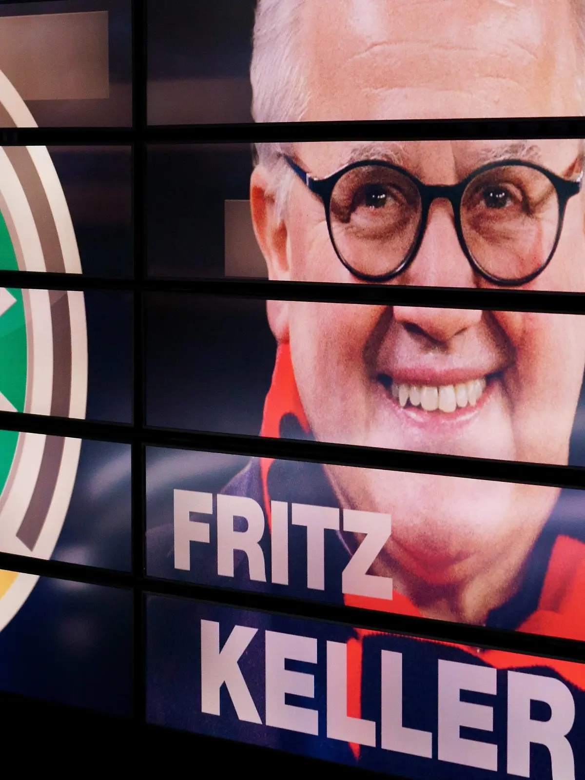  FRITZ KELLER AUF DER VIDEOWALL DAS AKTUELLE SPORTSTUDIO ZDF MAINZ PUBLICATIONxNOTxINxUSA