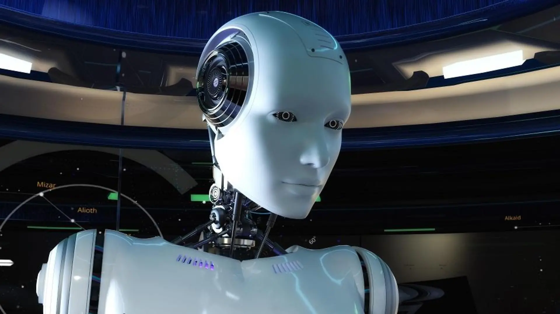 Künstlerische 3D-Illustration eines Cyborgs