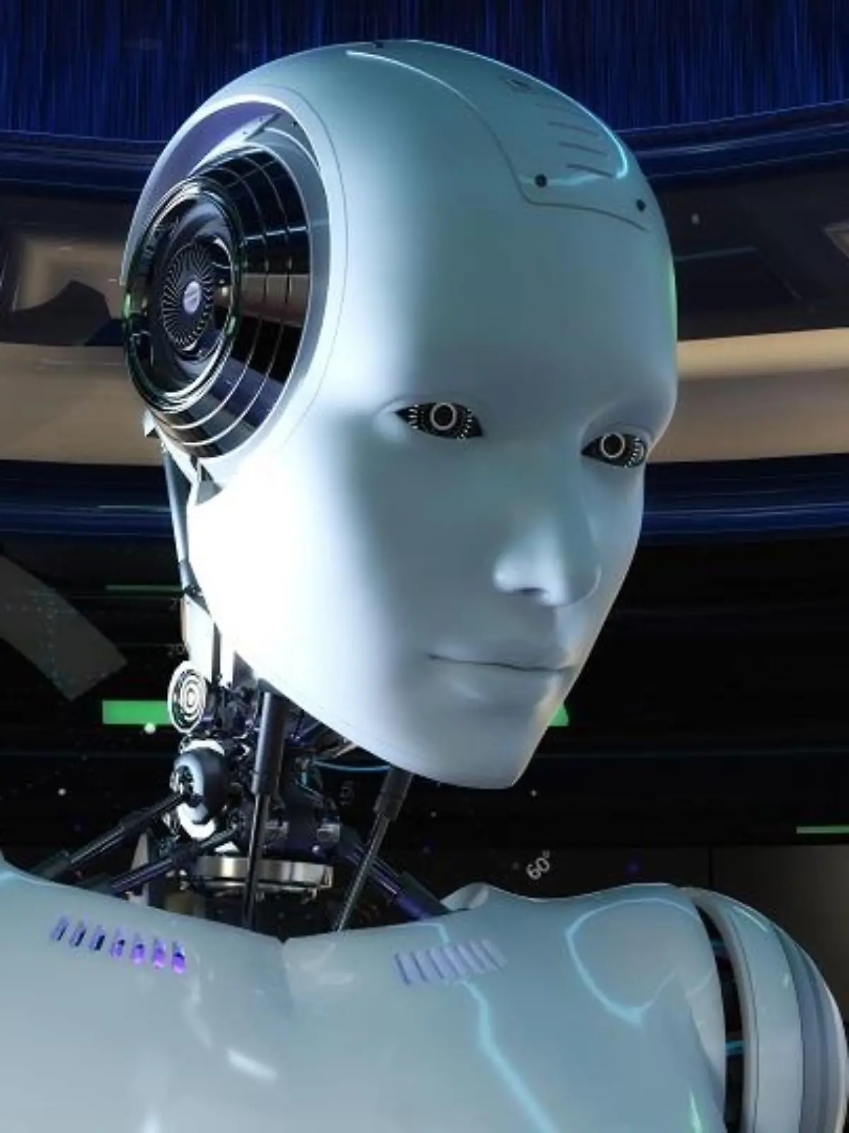 Künstlerische 3D-Illustration eines Cyborgs