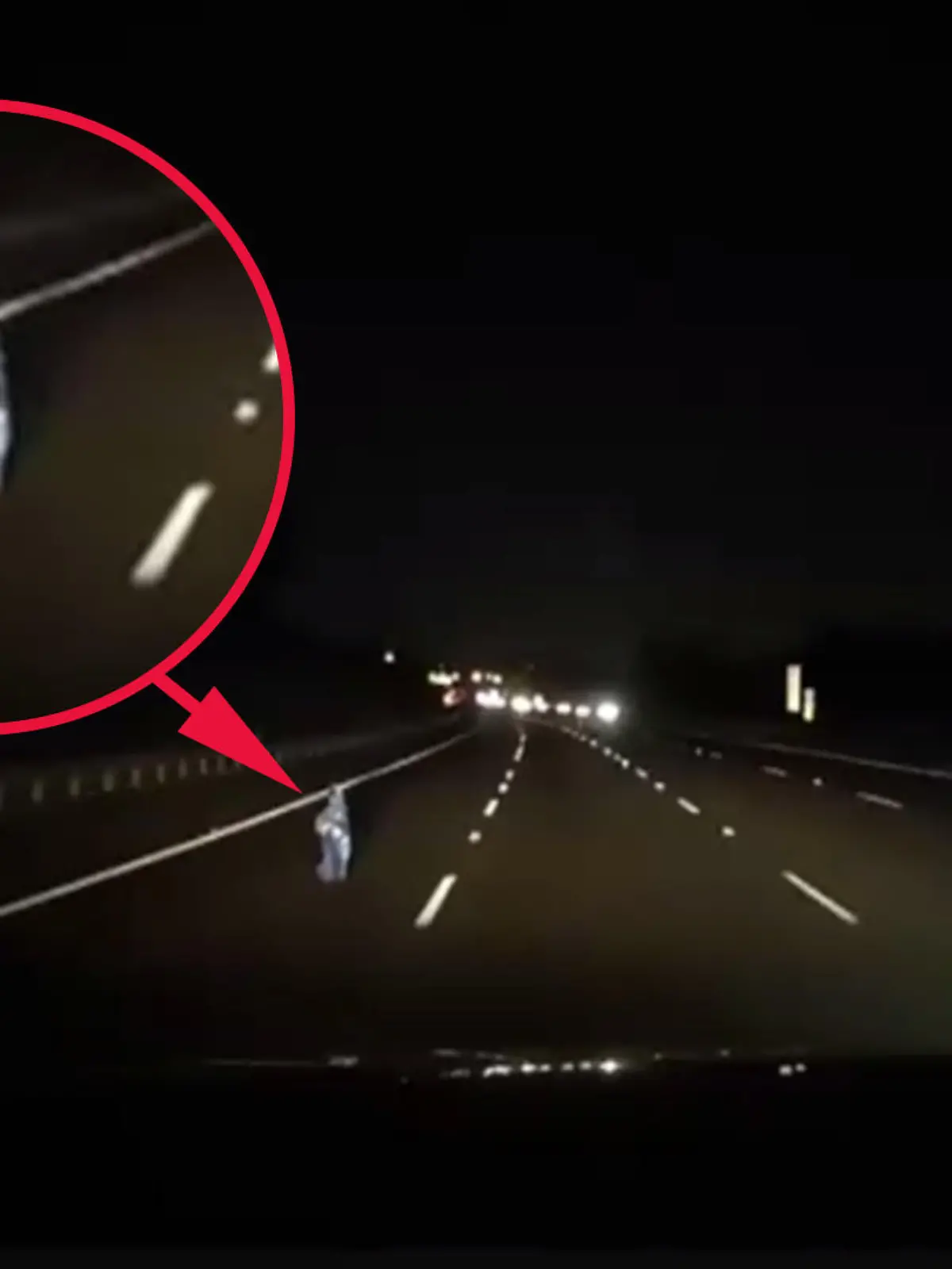 Mysteriöses Video aufgetaucht: Läuft hier ein Kind über den Highway?