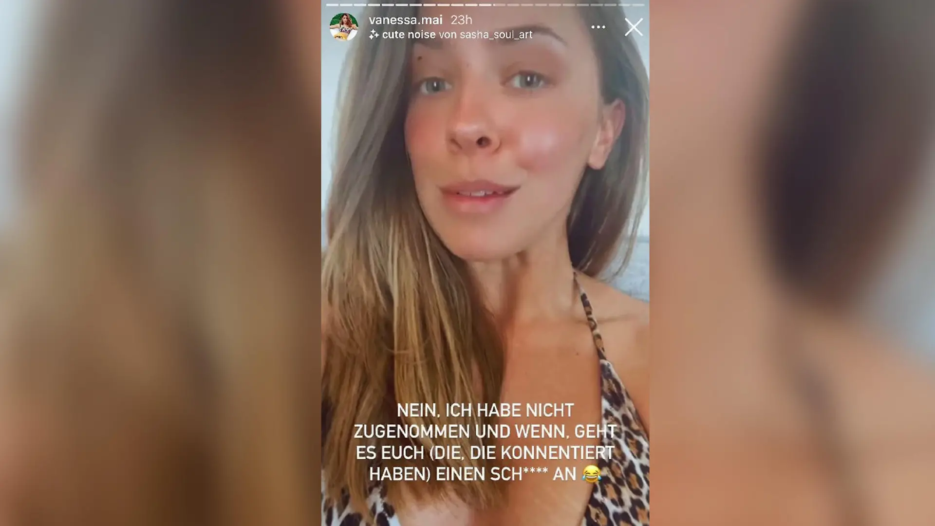 Klare Ansage, die keiner weiteren Erklärung bedarf (Bildquelle: Instagram.com/vanessa.mai).