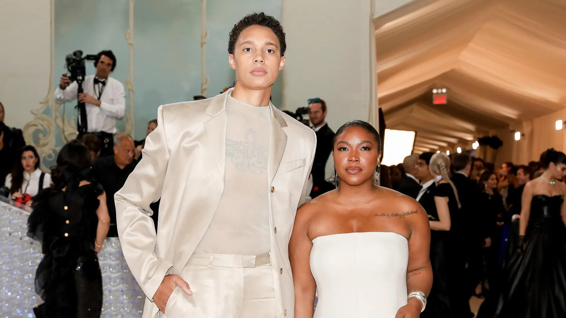 Brittney Griner, Cherelle Griner - THE METROPOLITAN MUSEUM OF ARTS COSTUME INSTITUTE BENEFIT CELEBRATING THE OPENING OF Karl Lagerfeld: A Line of Beauty - RED CARPET ARRIVALS, Manhattan, United States, 01.05.2023.