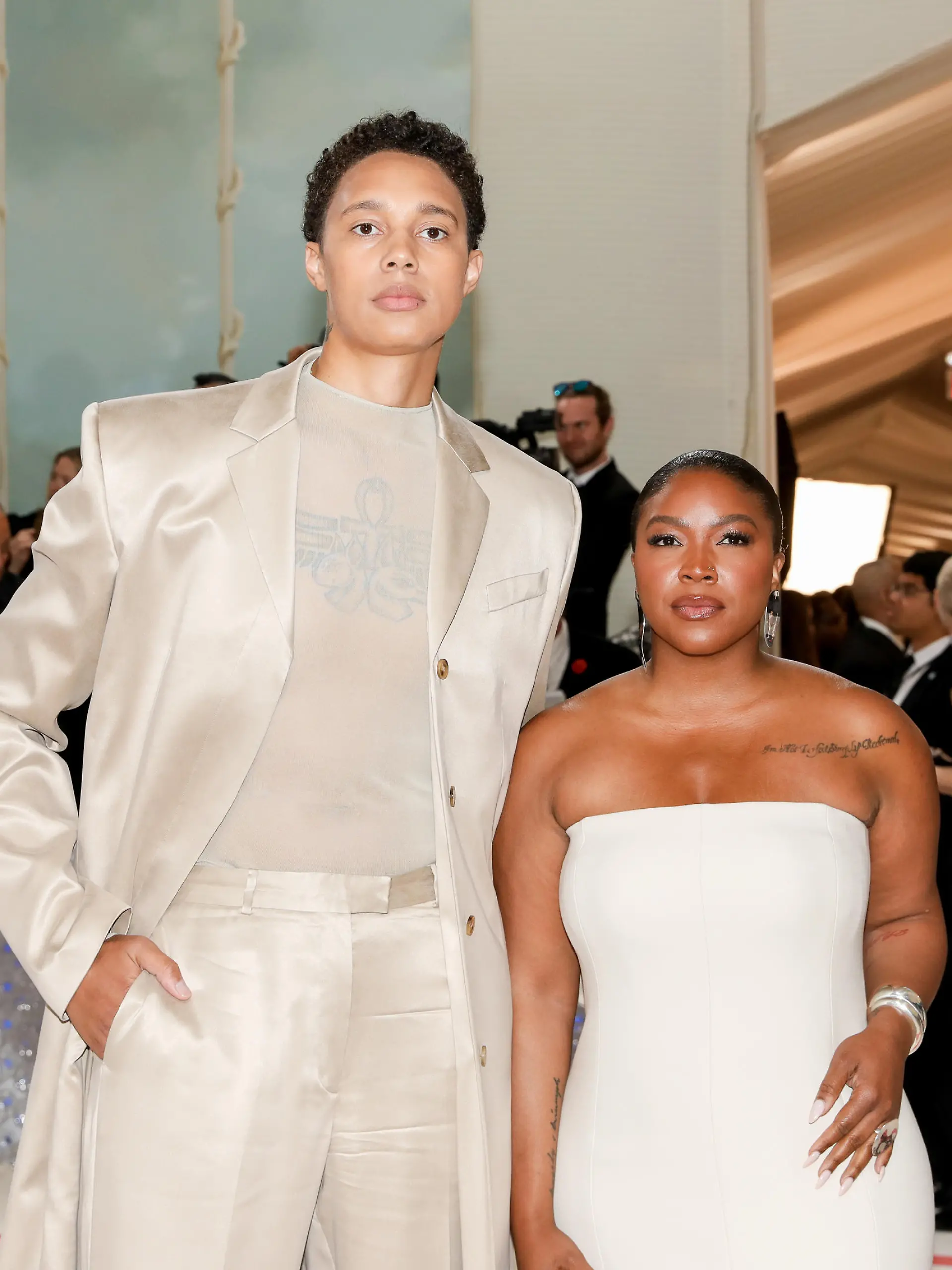 Brittney Griner, Cherelle Griner - THE METROPOLITAN MUSEUM OF ARTS COSTUME INSTITUTE BENEFIT CELEBRATING THE OPENING OF Karl Lagerfeld: A Line of Beauty - RED CARPET ARRIVALS, Manhattan, United States, 01.05.2023.