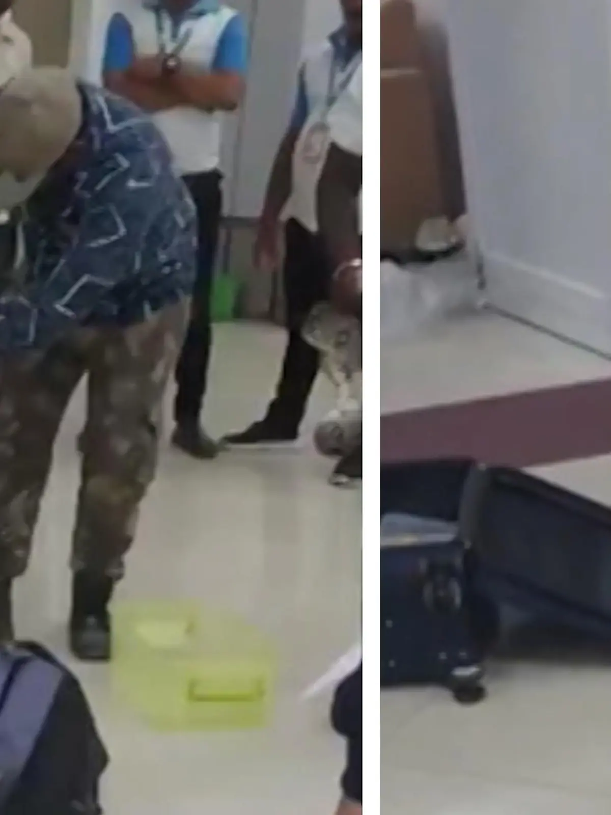 Beamte des internationalen Flughafens Chennai in Indien werden auf eine Frau aus Kuala Lumpur, Malaysia aufmerksam, die mit ganz besonderem Gepäck reist - im Video.