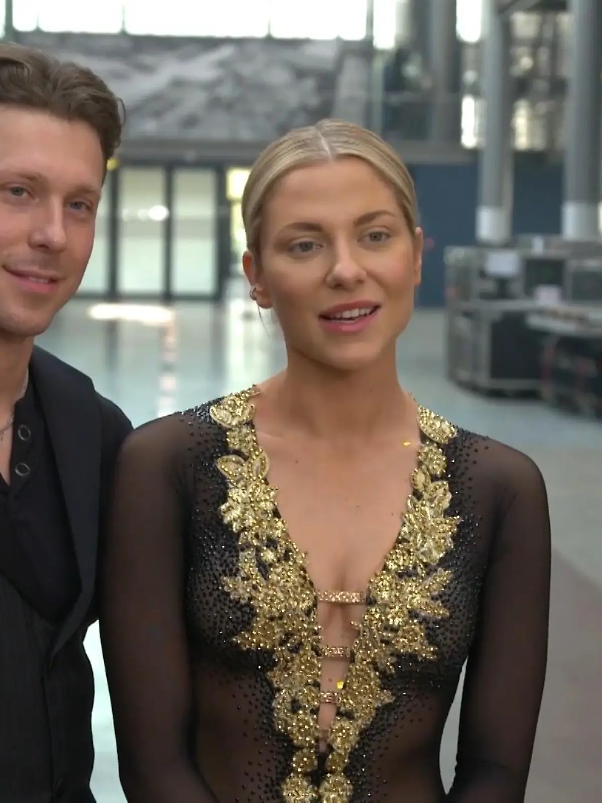 Valentin Lusin und Valentina Pahde im RTL-Interview.