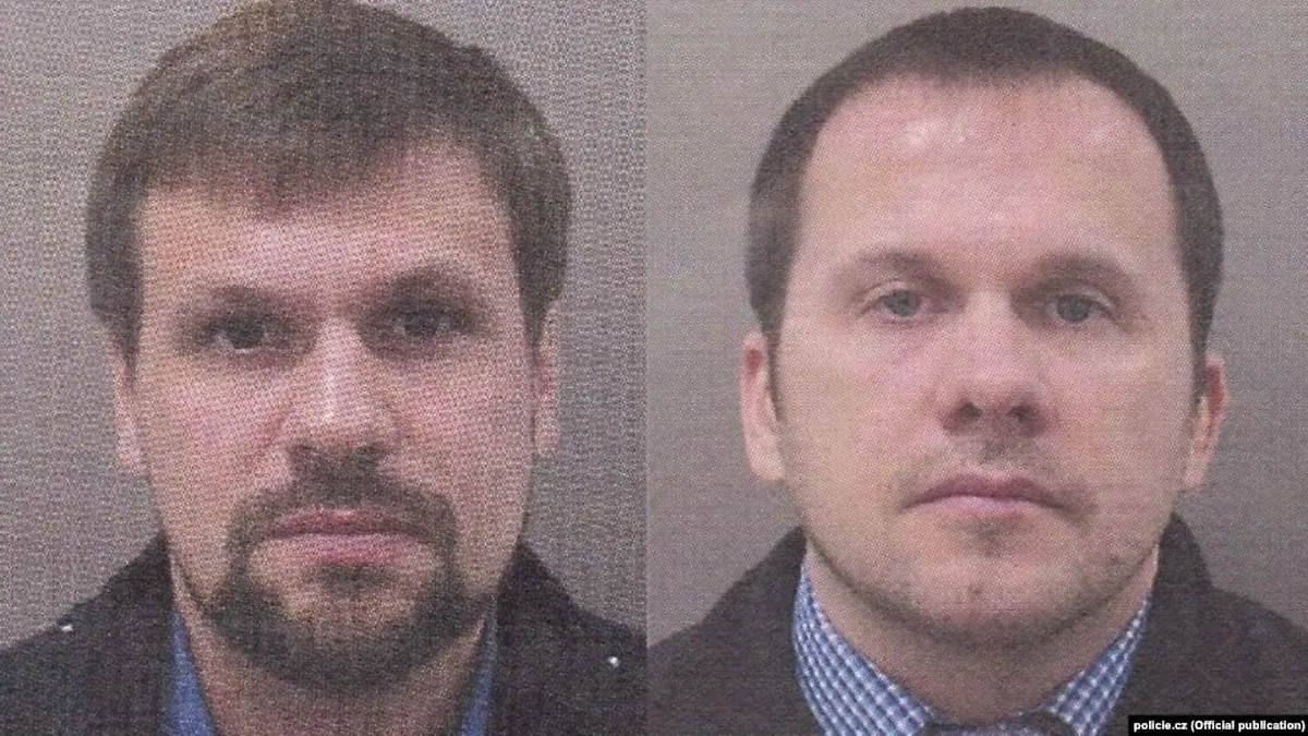Die tschechische Polizei veröffentlichte dieses Foto und fahndet nach einem "Ruslan Boshirow" und "Alexander Petrow". Auch britische Behörden fahden seit 2018 mit diesen Fotos nach den beiden Männern.