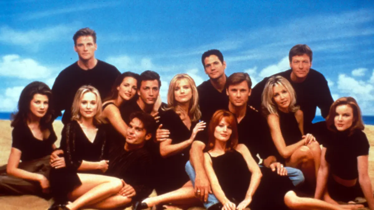The Cast of Melrose Place including Marcia Cross (far right) on of the Stars of Desperate Housewives as Kimberly Shaw.
Date: 30.05.1996