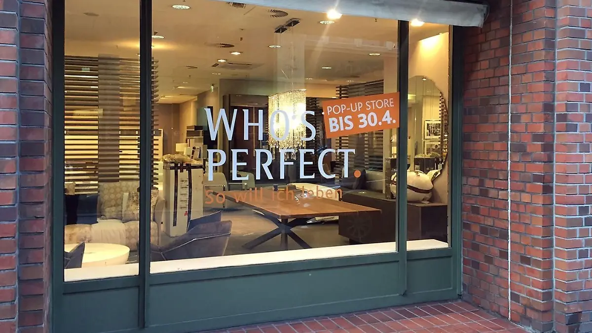 Filiale von Who's Perfect in Hamburg.