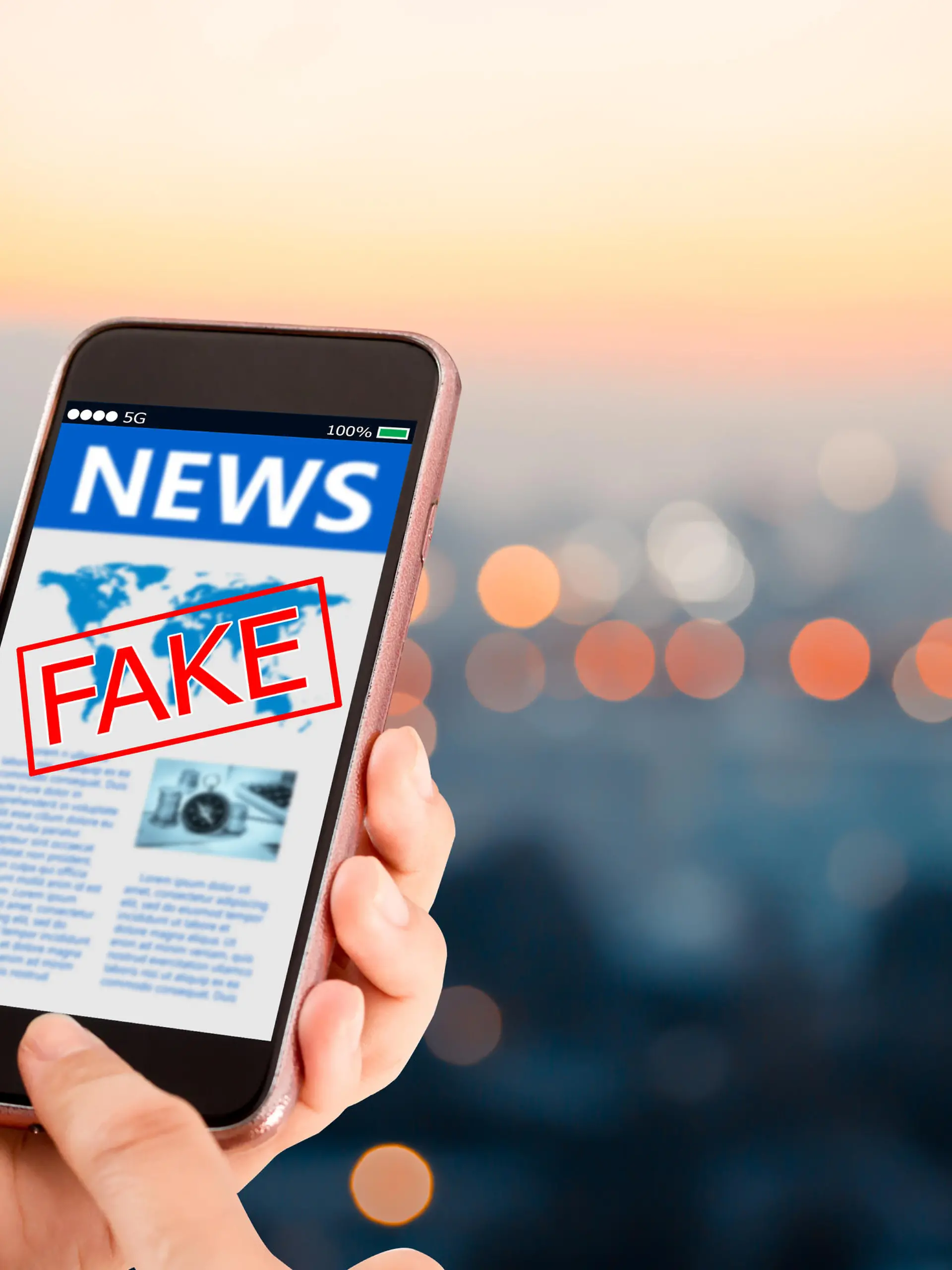 Handy mit "Fake" Button