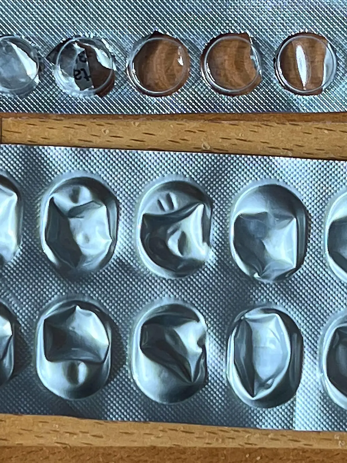 Empty drugs on Aug 14, 2022 in Pfaffenhofen, Germany.