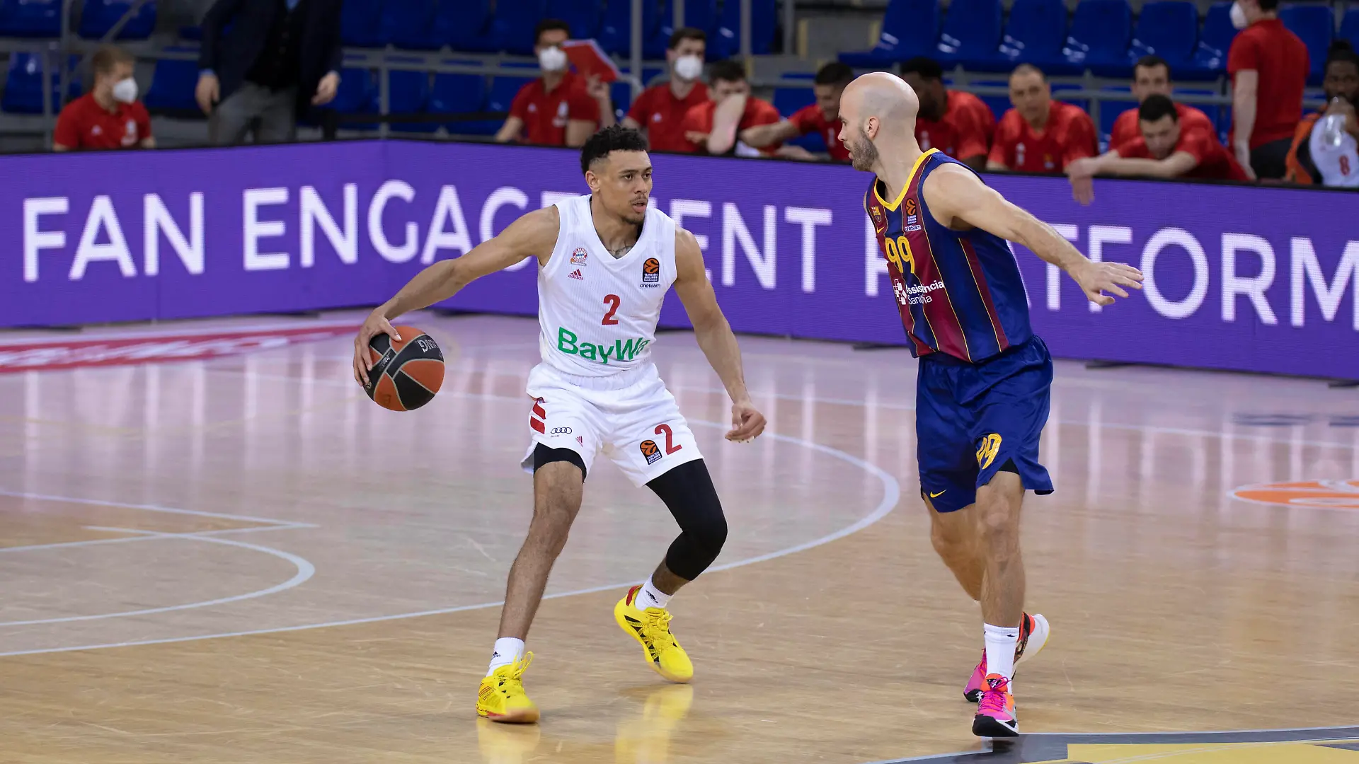 Jornada 34 de la Euroliga, Partido entre F.C.Barcelona y el F.C. Bayern de Munich, disputado en el Palau Blaugrana Partido de Euroliga entre F.C.Barcelona y el F.C. Bayern Munich, correpondiente a la jornada 34 de la liga regular. Partido disputado en el Palau Blaugrana Barcelona *** Jornada 34 de la Euroliga, Partido entre F C Barcelona y el F C Bayern de Munich, disputado en el Palau Blaugrana Partido de Euroliga entre F C Barcelona y el F C Bayern Munich, correpondiente a la jornada 34 de la liga regular Partido disputado en el Palau Blaugrana Barcelona Copyright: xBEAUTIFULxSPORTS/Cuadradox
