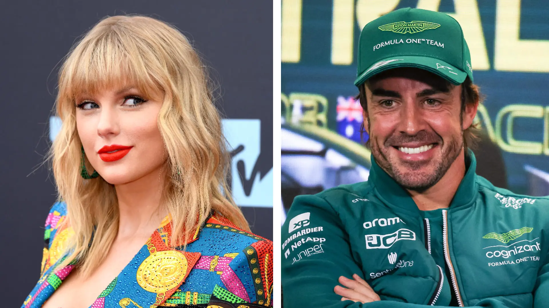 Taylor Swift und Fernando Alonso