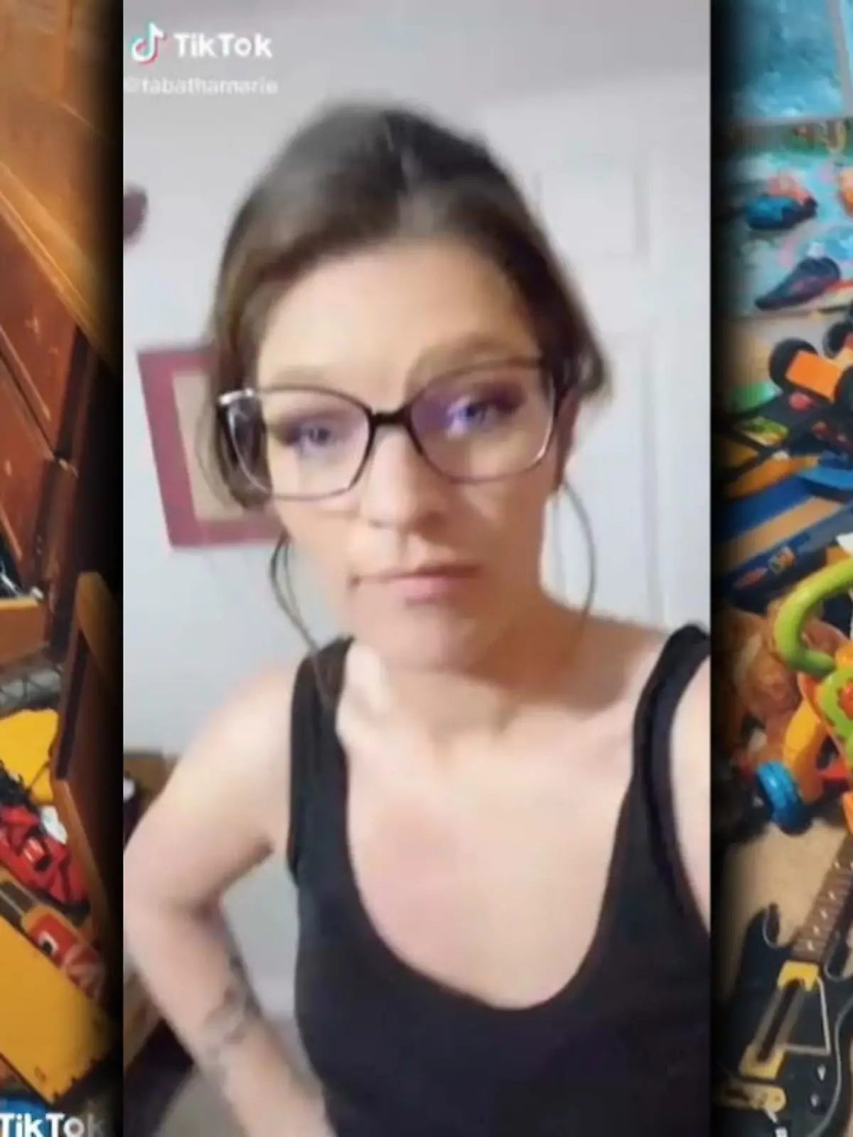 Bild zu: "Mutter wirft Spielzeug in Müllsäcke"