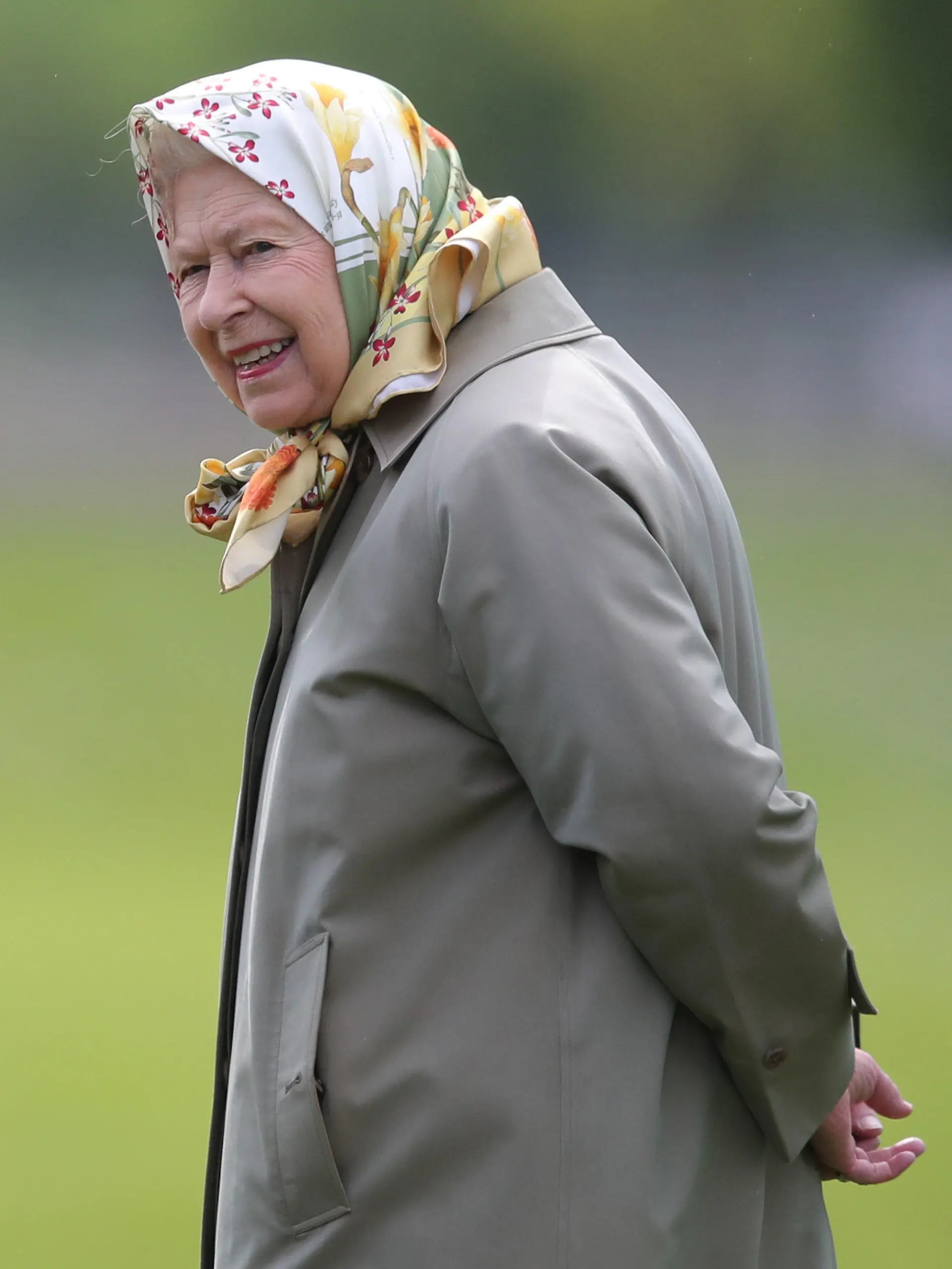 ARCHIV - 09.05.2019, Großbritannien, Windsor: Die britische Königin Elizabeth II. besucht die Royal Windsor Horse Show. Sie und Prinz Philip waren 73 Jahre verheiratet. Ihr Ehemann starb am 09.04.2021 im Alter von 99 Jahren. (zu dpa-Korr «Tod von Prinz Philip: Wie schwer ist der Verlust für die Queen?») Foto: Andrew Matthews/PA Wire/dpa +++ dpa-Bildfunk +++