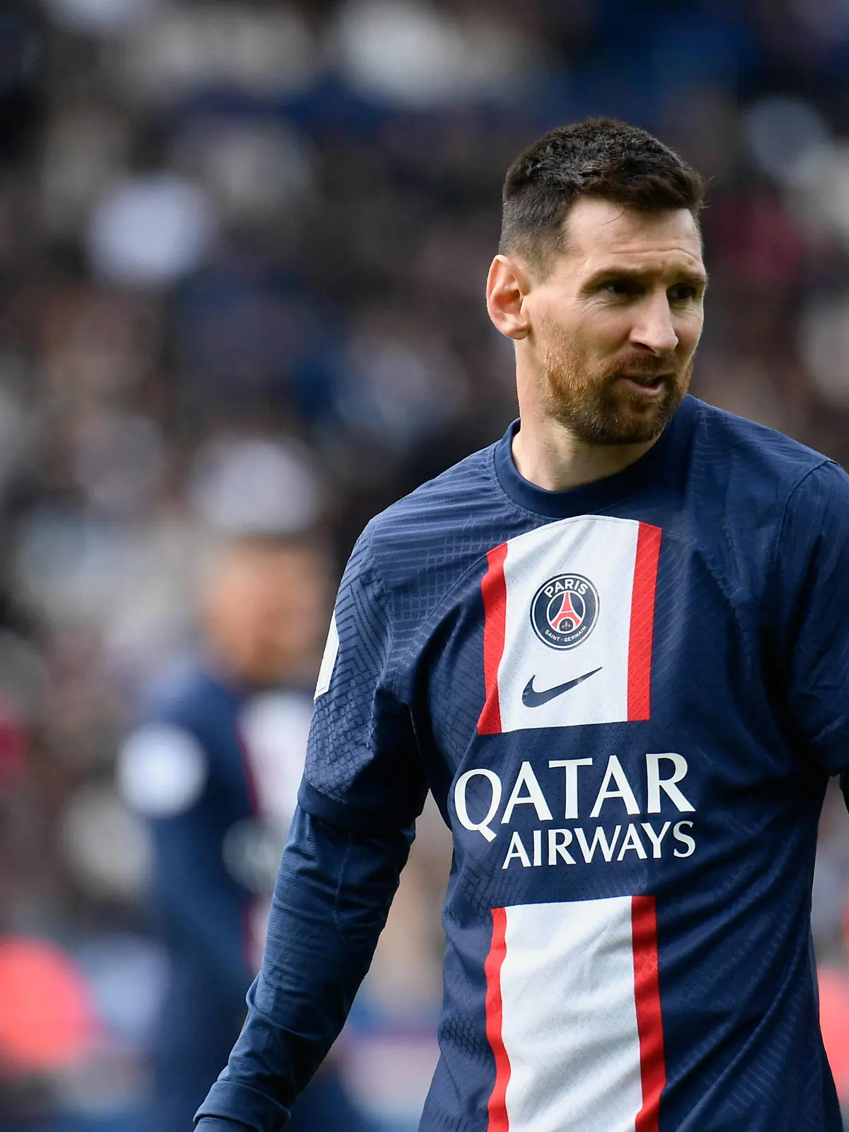 Lionel Messi during PSG s defeat against FC LORIENT at the Parc des Princes, in Paris 30 April 2023 PUBLICATIONxNOTxINxFRAxRUS JulienxMattiax/xLexPictorium LePictorium_0280057