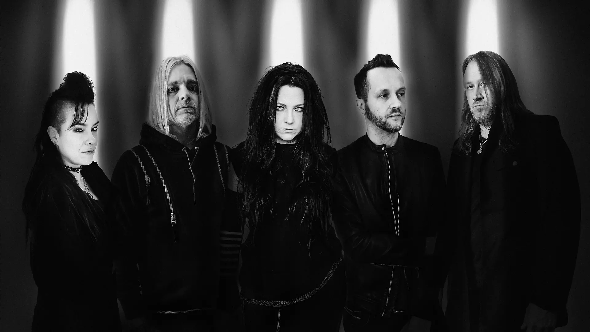 Evanescence (v.l.): Jen Majura, Will Hunt, Amy Lee, Tim McCord, Troy McLawhorn