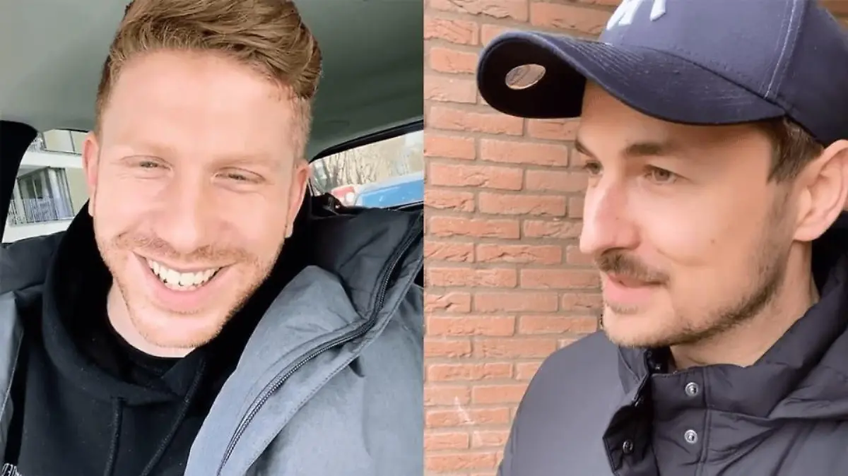 Lars Tönsfeuerborn hilft seinem Freund Nicolas Puschmann aus der Klemme.