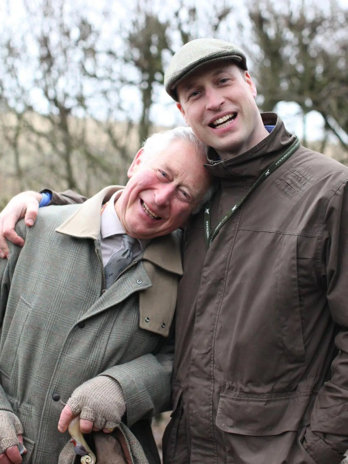 Prinz Charles mit seinem ältesten Sohn Prinz William.