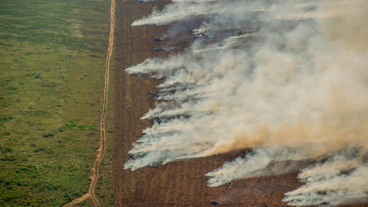 HANDOUT - 09.07.2020, Brasilien, Nova Maringa: Auf diesem Greenpeace Brasilien zur Verfügung gestellten Bild ist eine brennende Waldfläche in Nova Maringa zu sehen. Jedes Jahr überfliegt Greenpeace Brasilien das Amazonasgebiet, um die sich aufbauende Entwaldung und die Waldbrände zu überwachen. (zu dpa "Im brasilianischen Amazonas-Gebiet nimmt die Zahl der Feuer trotz eines Abbrenn-Verbots von Flächen weiter stark zu" am 02.08.2020) Foto: Christian Braga/Greenpeace Brazil/dpa - ACHTUNG: Nur zur redaktionellen Verwendung im Zusammenhang mit der aktuellen Berichterstattung und nur mit vollständiger Nennung des vorstehenden Credits +++ dpa-Bildfunk +++