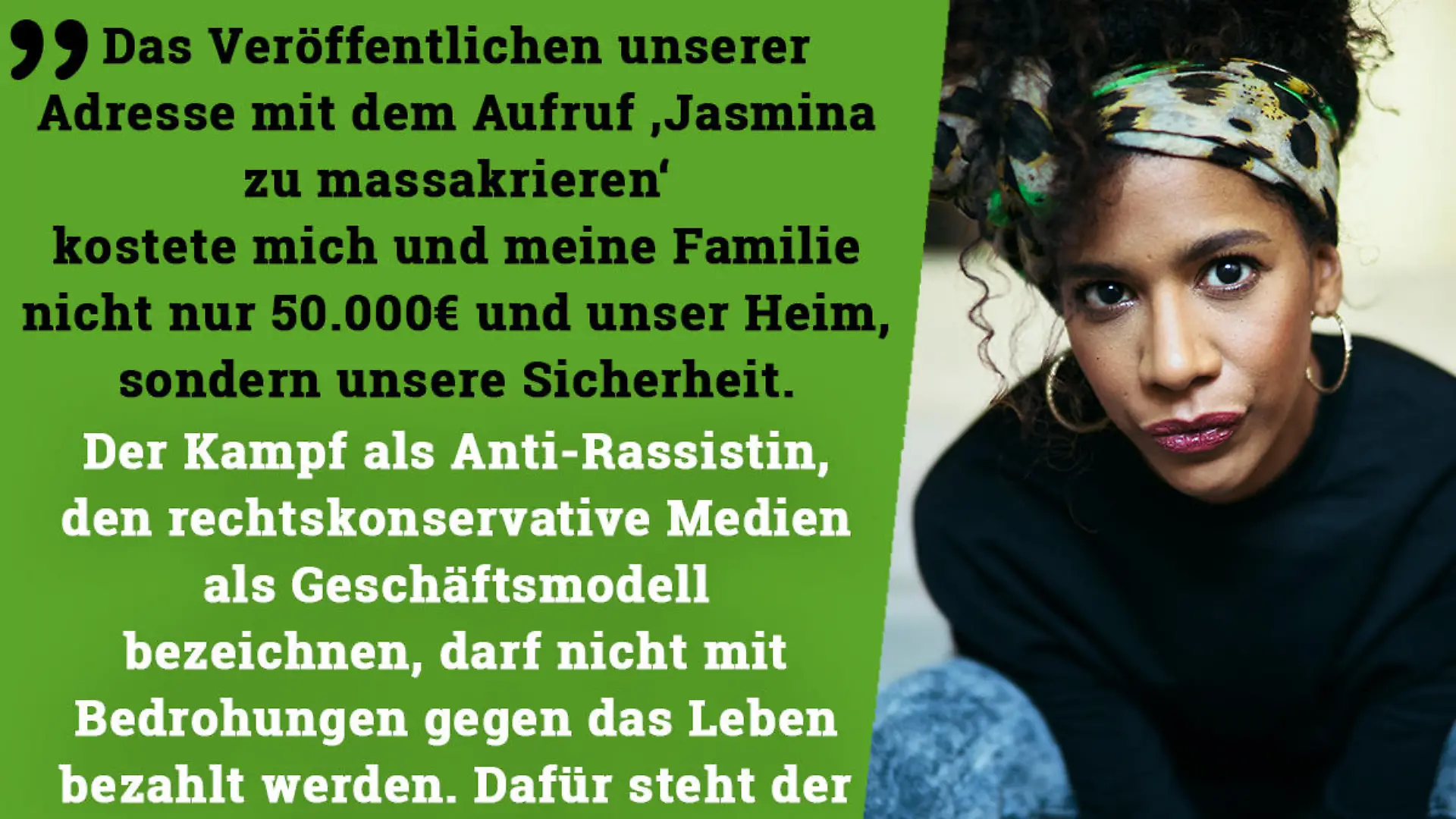 Jasmina Juhnke kämpft gegen Rassismus.