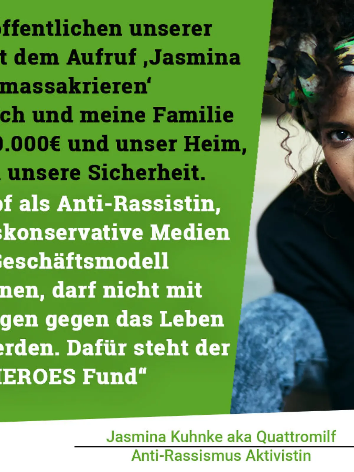 Jasmina Juhnke kämpft gegen Rassismus.