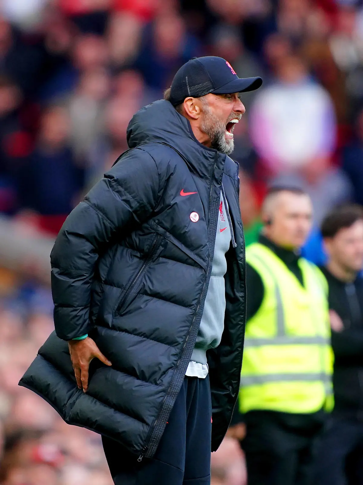 Liverpool v Tottenham Hotspur - Premier League - Anfield Liverpool manager Jurgen Klopp during the Premier League match at Anfield, Liverpool. Picture date: Sunday April 30, 2023. EDITORIAL USE ONLY No use with unauthorised audio, video, data, fixture lists, club/league logos or live services. Online in-match use limited to 120 images, no video emulation. No use in betting, games or single club/league/player publications. PUBLICATIONxNOTxINxUKxIRL Copyright: xPeterxByrnex 71969379