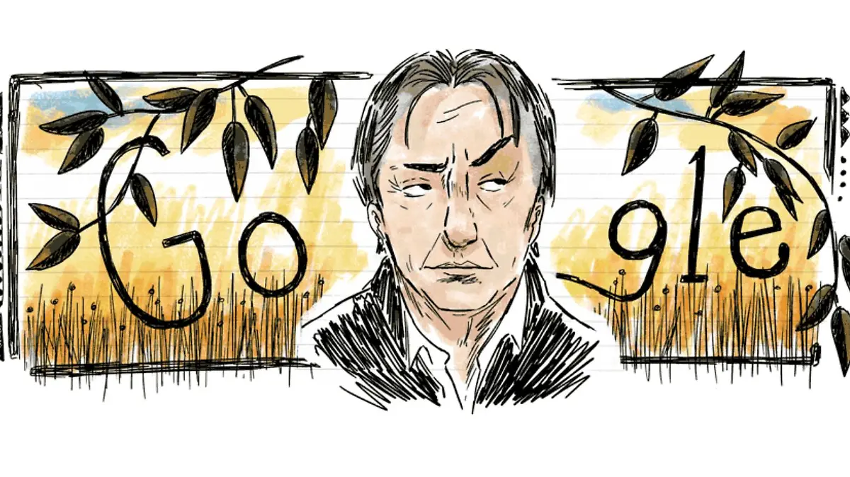 Alan Rickman als Google Doodle