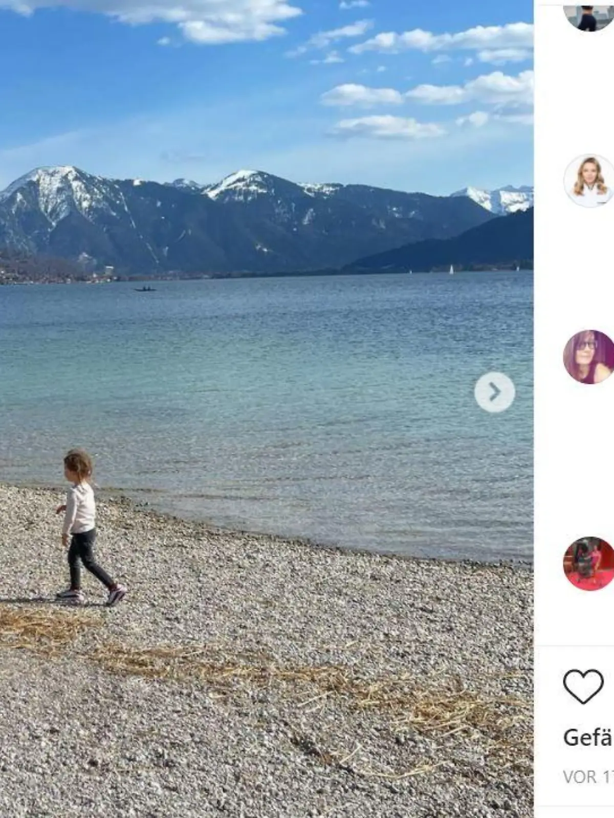 Robert Lewandowski mit Kind und Kegel am Tegernsee