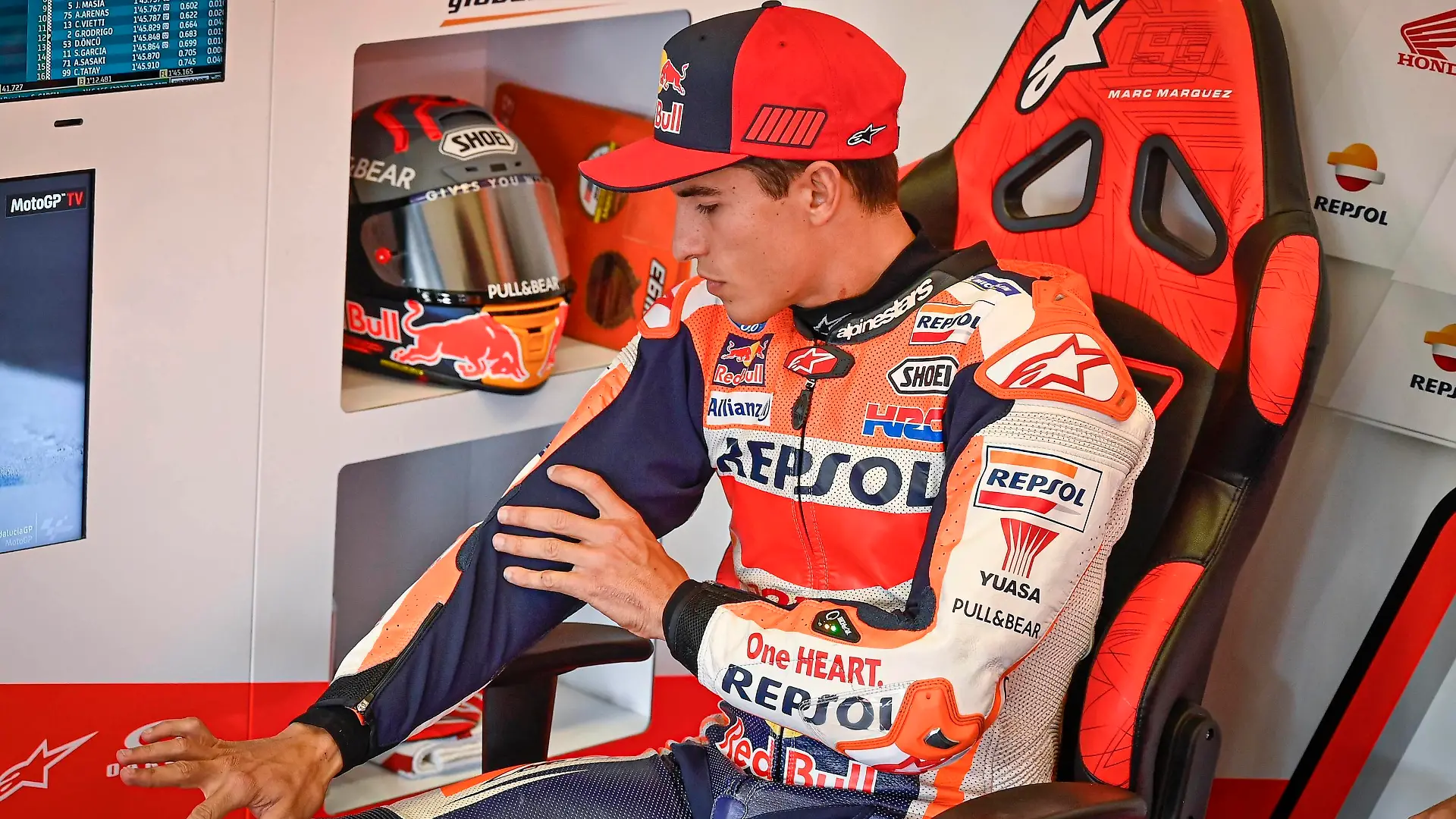  Qualifying of all categories for the MotoGP Andalucia Grand Prix in Jerez, July 25, 2020. Clasificacin de todas las categoras para el Gran Premio de Andalucia de MotoGP en Jerez, 25 de julio de 2020. Marc Marquez MotoGP.com / Cordon Press Cordon Press *** Qualifying of all categories for the MotoGP Andalucia Grand Prix in Jerez, July 25, 2020 Marc Marquez MotoGP com Cordon Press PUBLICATIONxINxGERxSUIxAUTxHUNxONLY xx xx