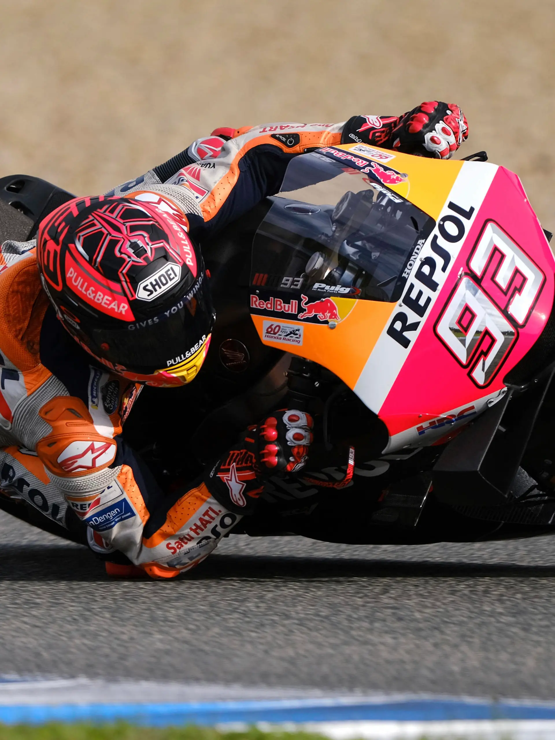  Entrenamientos de MotoGP en el circuito de Jerez. En la imagen, Marc Marquez. MotoGP test day at Jerez circuit. In this picture, Marc Marquez. PUBLICATIONxINxGERxAUTxHUNxONLY