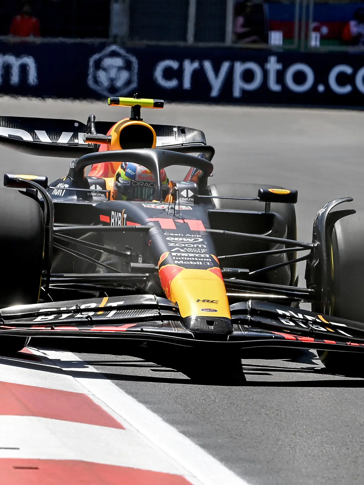 Formula 1 2023: Azerbaijan GP BAKU CITY CIRCUIT, AZERBAIJAN - APRIL 29: Sergio Perez, Red Bull Racing RB19 during the Azerbaijan GP at Baku City Circuit on Saturday April 29, 2023 in Baku, Azerbaijan. Photo by Mark Sutton / Sutton Images Images PUBLICATIONxINxGERxSUIxAUTxHUNxONLY GP2304_083141MS1_0134