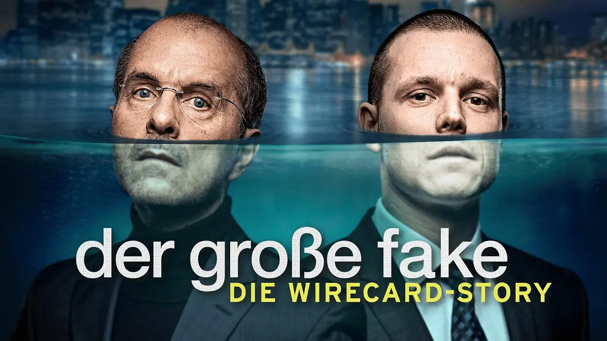 "Der große Fake - Die Wirecard Story" mit Christoph Maria Herbst und Franz Hartwig.