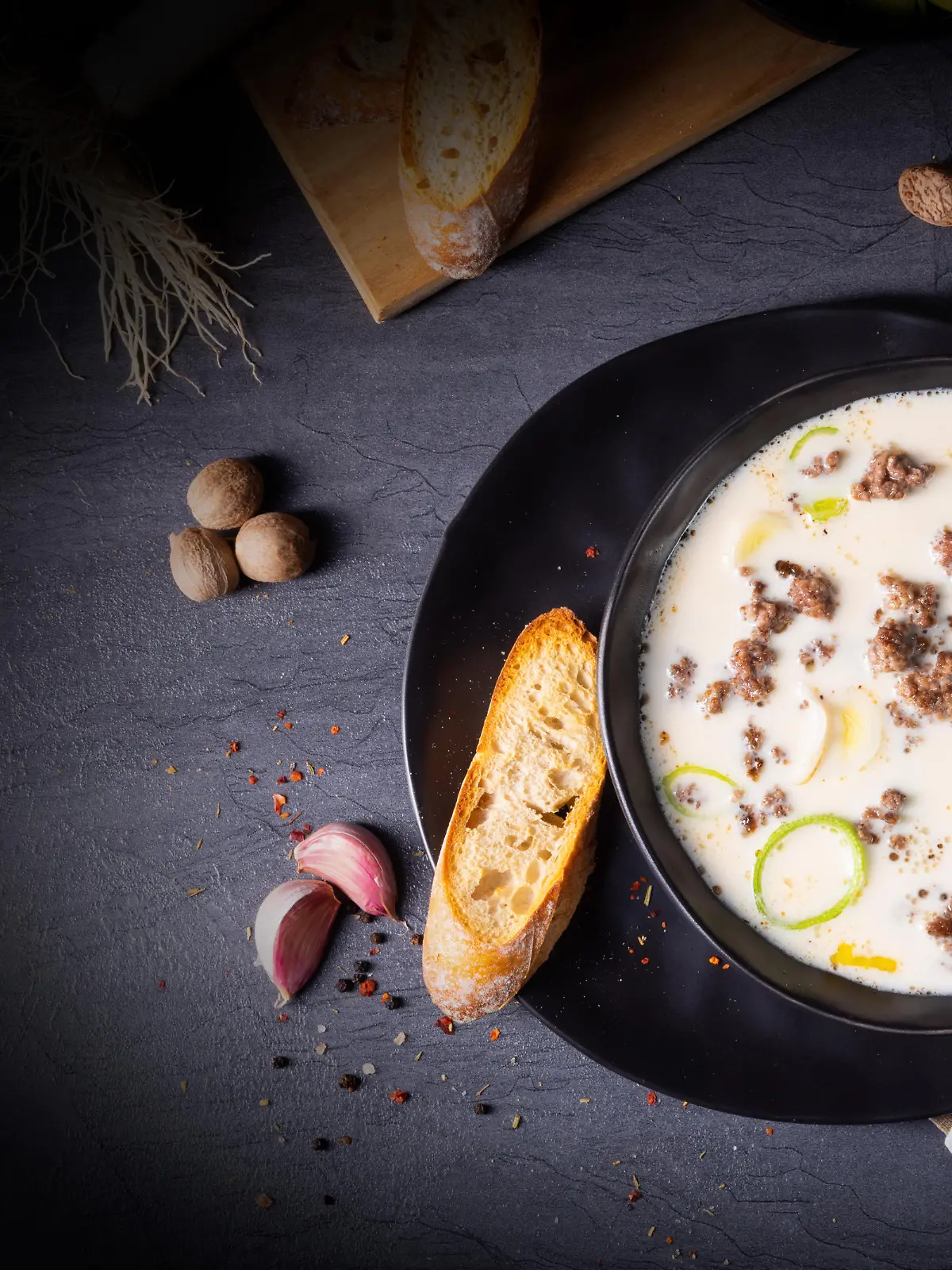 Lauch-Hackfleisch-Suppe aus dem Buch "What the Hack"