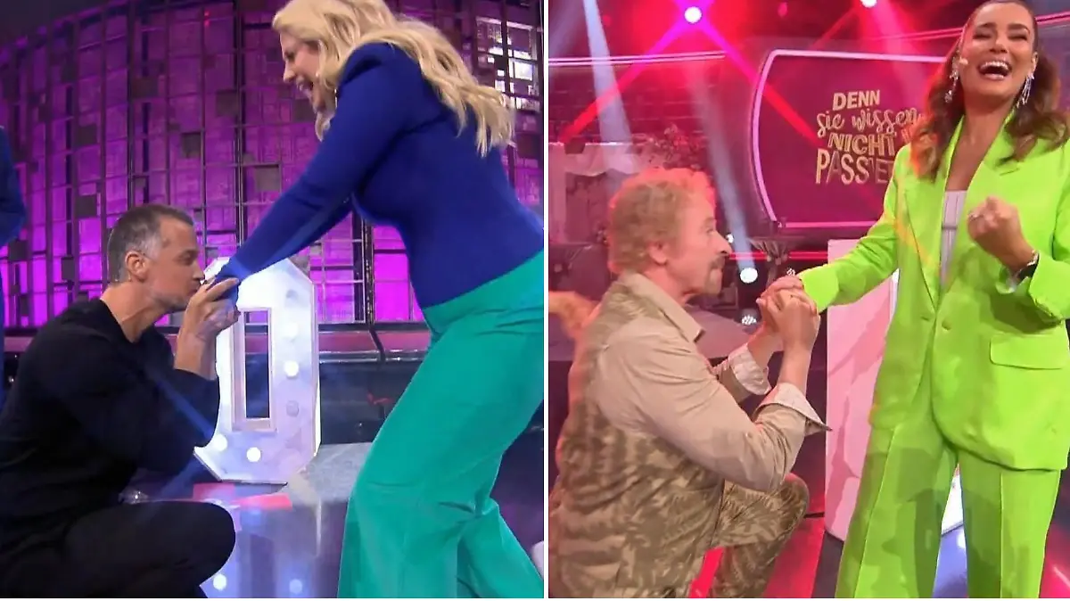 "Denn sie wissen nicht, was passiert": Während Günther Jauch die erste von zwei Hochzeitsshows moderiert, spielt Barbara Schöneberger  mit Wayne Carpendale und Thomas Gottschalk bekommt keine Geringere als Jana Ina Zarrella an die Seite gestellt