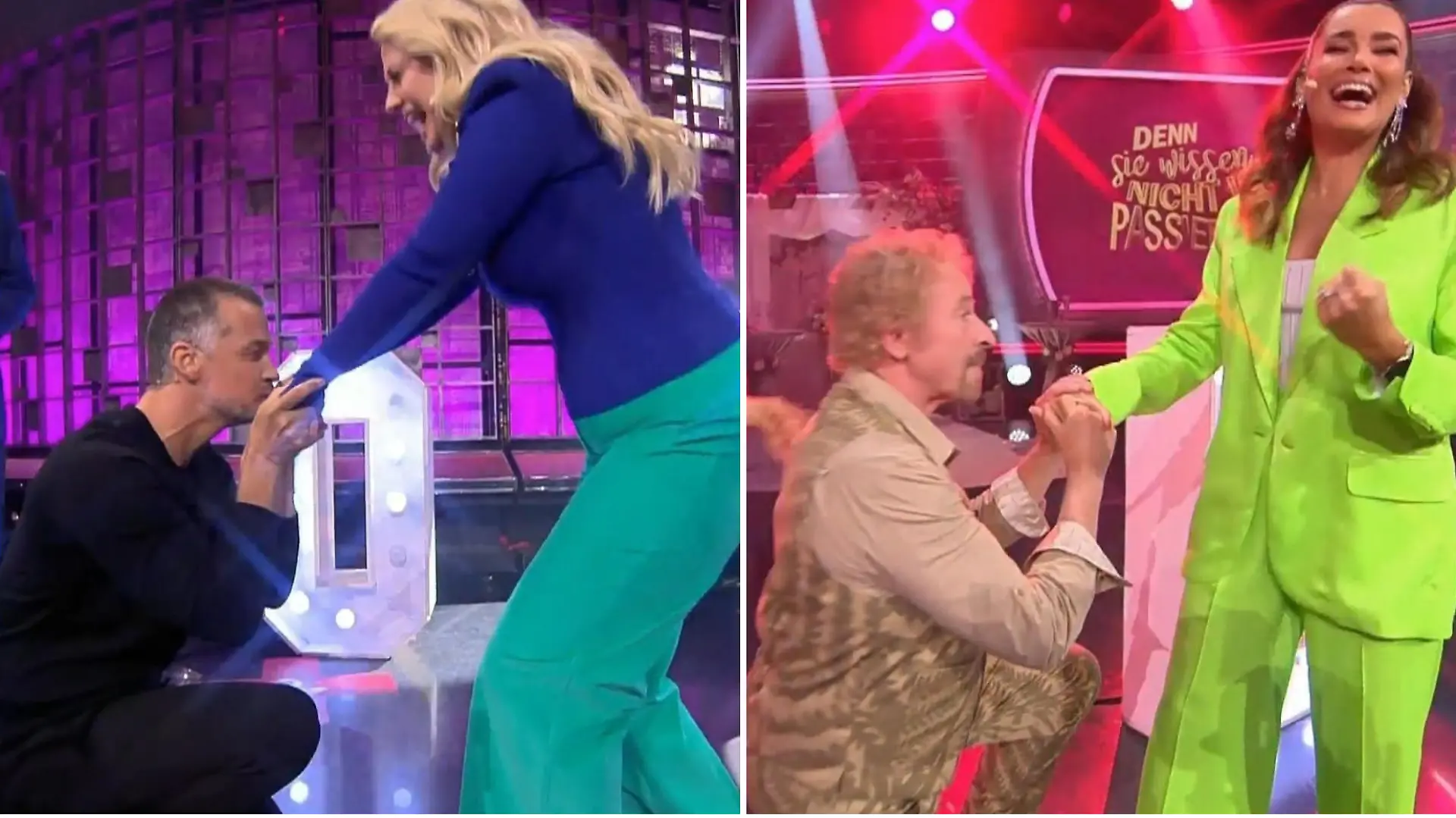 "Denn sie wissen nicht, was passiert": Während Günther Jauch die erste von zwei Hochzeitsshows moderiert, spielt Barbara Schöneberger mit Wayne Carpendale und Thomas Gottschalk bekommt keine Geringere als Jana Ina Zarrella an die Seite gestellt