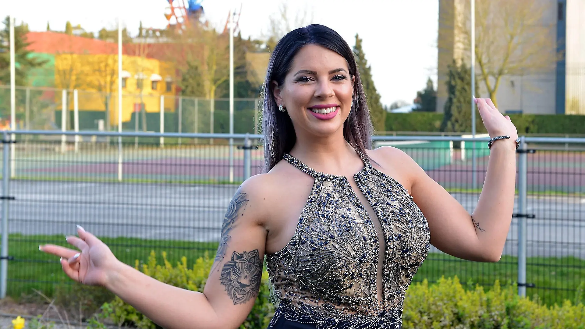 Goldene Sonne Gala am 07.04.2018 im Wunderland in Kalkar Zum 12. Mal wird die Auszeichnung Goldene Sonne vom deutschen Privatsende sonnenklar.TV am 07.04.2018 in Kalkar verliehen. Jenny Frankhauser ist Gast auf der Gala zur Preisverleihung der Goldenen Sonne 2018. *** Golden Sun Gala on 07 04 2018 in the Wonderland in Kalkar For the 12th time the Golden Sun is awarded by the German private end sonnenklar TV on 07 04 2018 in Kalkar Jenny Frankhauser is guest at the Gala for the award ceremony of the Golden Sun 2018 xJFx