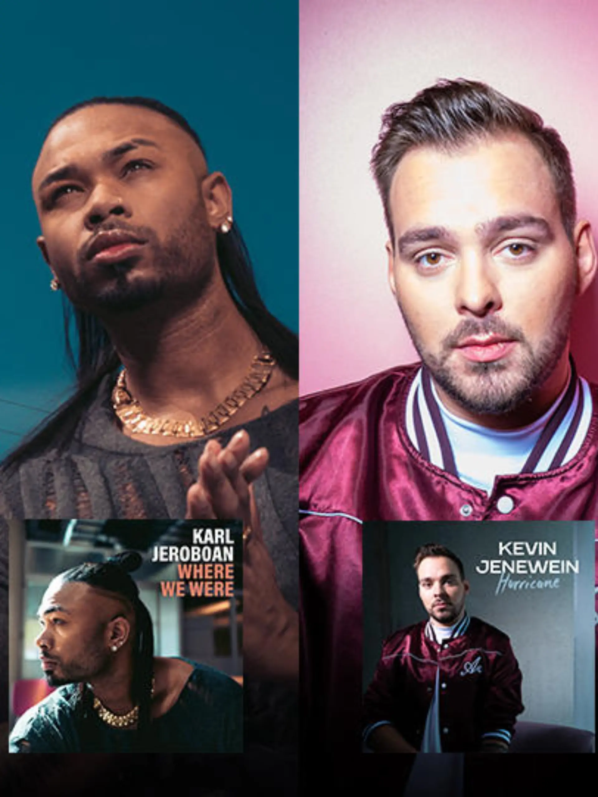 Jan Marten Block, Karl Jeroboan, Kevin Jenewein und Starian McCoy mit ihren Final-Songs für das große Finale von DSDS 2021.