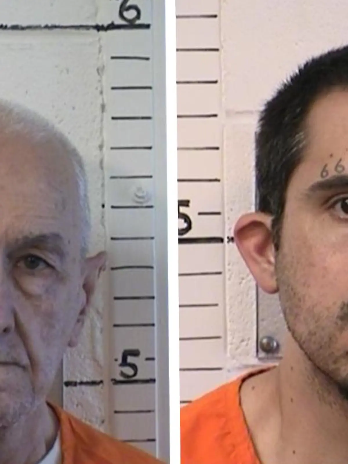 Mugshots von Roger Kibbe und Jason B.