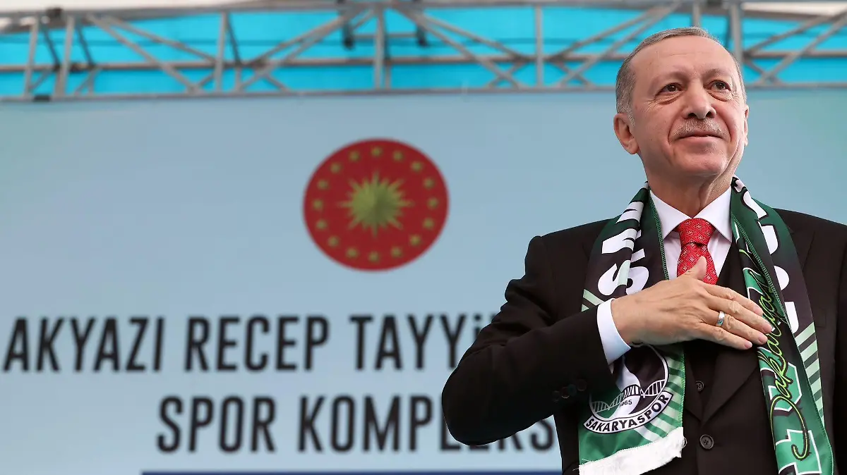 April 23, 2023, Sakarya, Sakarya, Turkey: Turkish President Recep Tayyip Erdogan, participat in the opening ceremony of the Recep Tayyip Erdogan Sports Complex in Sakarya Akyazi, in Turkey, on April 23, 2023 (Credit Image: © Turkish Presidency/APA Images via ZUMA Press Wire) / action press