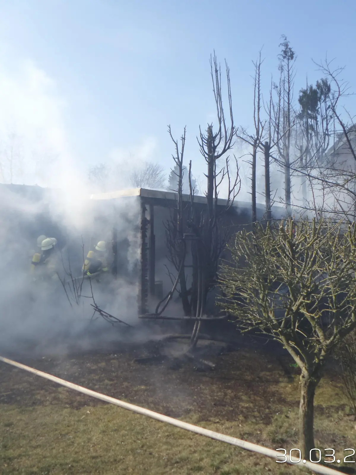 Feuerwehreinsatz in Bad Bramstedt am 30.3.2021.