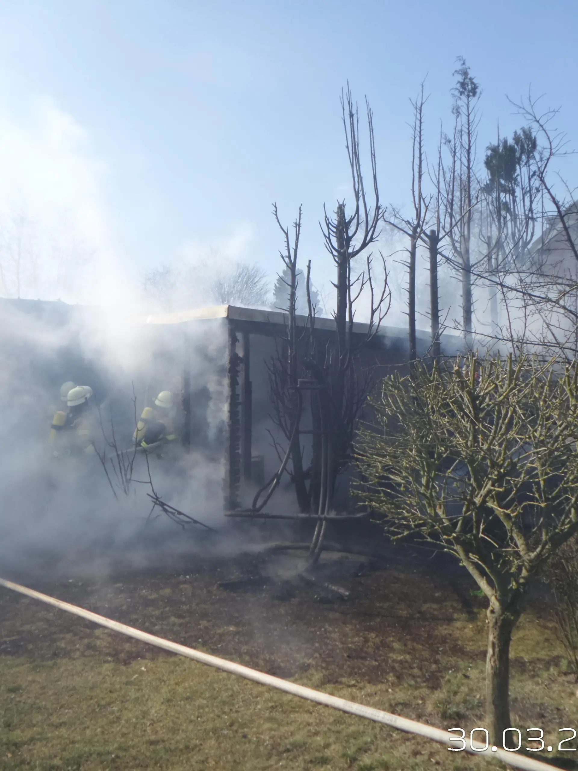 Feuerwehreinsatz in Bad Bramstedt am 30.3.2021.