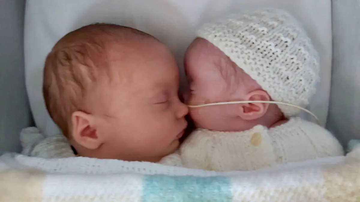 Man sieht Noah und Rosalie, die sehr unterschiedlich vom Aussehen sind. Der Junge ist viel größer und kräftiger als seine Schwester.