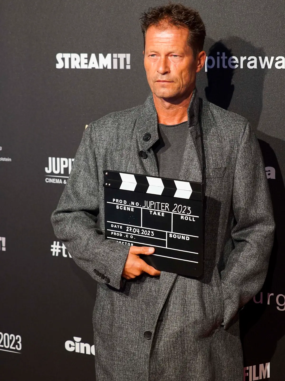 Til Schweiger Zu Gast beim 45. Jupiter Award 2023 im Altonaer Kaispeicher am Donnerstag 27.April 2023 in Hamburg