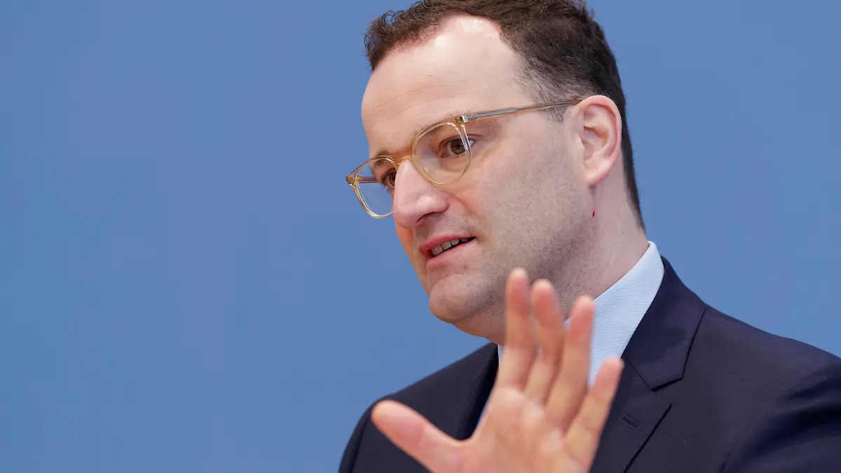 Jesn Spahn 2021-03-05, Deutschland, Berlin - Bundespressekonferenz zum Thema Impfen gegen Corona. Im Bild Jens Spahn CDU, Bundesgesundheitsminister. *** Jesn Spahn 2021 03 05, Germany, Berlin Federal press conference on the subject of vaccination against Corona In the picture Jens Spahn CDU , Federal Minister of Health